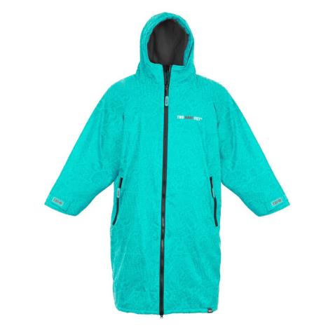 Two Bare Feet Kids Weatherproof Classic Print Changing Robe - Teal / Charcoal £69.99
